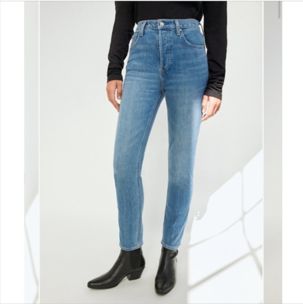 ARITZIA DENIM FORUM THE YOKO HIGH RISE SLIM SIZE 24